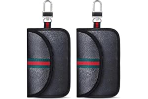 LPXVNJ 2 Pcs Key Blocker for Keyless Car, Keyless Entry Car Keys Pouch, Waterproof Key fob Protector, Anti-Theft Remote Entry Keyless Protect RFID Anti-Theft Faraday Bag for Car Security, Car Gifts Set