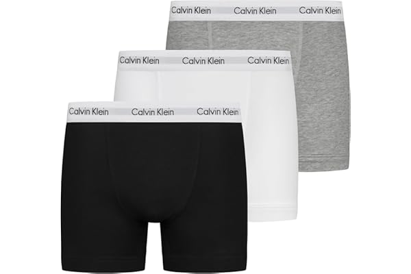 Calvin Klein Calzoncillos bóxer Hombre Pack de 3 Trunks Ropa Interior