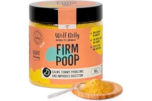 WOLF BELLY NATURAL PET GOODNESS Wolf Belly - Probióticos Diarrea Perros 100% Natural (180 gr) Prebióticos & Enzimas Digestivas | Suplemento de Fibra en Polvo | Regula Tránsito Intestinal Rico en Calabaza - Elaborado en España