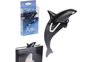 GIFTS FOR READERS & WRITERS Zakładki do książek z bajkami ryb, nowatorski znacznik do książek, zabawny znacznik stron, uchwyt na książki, klips na stronę, czytanie, podróże, prezent dla miłośnika książek, czytelnika (orka)