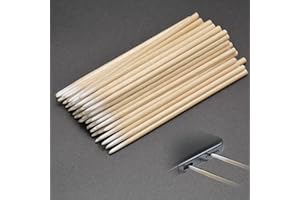 Alinw 800 Pcs Cotton Wool Buds, Cotton Buds Pointed Tip for Nail Tech Supplies Beauty Make-Up Color Eyebrow Tattoo Beauty