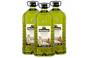 Oleoestepa - Aceite de Oliva Virgen Extra 5L –- Pack 3x5L –- DOP Estepa – Extracción en Frío – Variedades de la Comarca– Producción Sostenible –Frituras, Guisos, Sopas Frías y Escabeches.