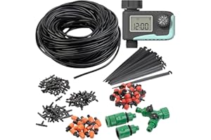 ‎ROYAL GARDINEER Royal Gardineer Bewässerung Garten: Digitaler Bewässerungscomputer mit 136-teiliges Sprinkler Set (Garden-Bewässerungscomputer, Automatische Gartenbewässerung, Bewässerungsschlauch)