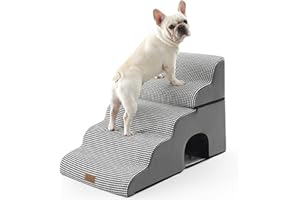 COZY KISS Breite Hundetreppe (Schwarz und Weiß, 84 × 50 × 57 cm, 5)