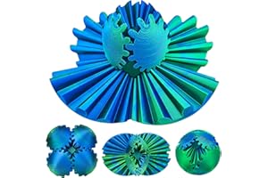 Pipihome Gear Sphere-Gear Ball Fidget Toy, 3D Printed Steampunk Whirling Wonder Fidget Ball, Cube Sensory Toy Stress Anxiety Relief, Puzzle Finger Spinners Gift for Adults And Children