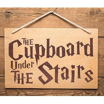Cupboard Under The Stairs - Harry Potter - Metal Wall Sign Plaque Art ...