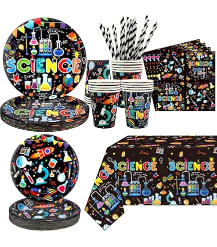 12 Pz Science Party Favor Bag - Candy Bags, Goodie Treat Sacchetti Regalo per Decorazioni e Forniture