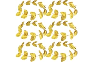 Cindeer 6 Diademas de Toga de Halloween Diadema de Corona Griega Corona Romana Diadema de Corona de Hojas Doradas Corona de Laurel Disfraz para Hombres Mujeres Tocado Accesorios Decoración