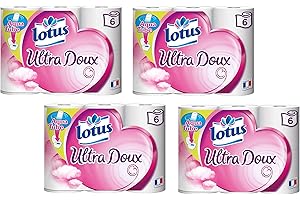 Lotus Ultra Doux Papier Hygiénique Aquatube 24 rouleaux