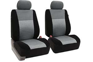 FH Group FB060GRAY102 Universelle Passform Deluxe 3D-Air-Mesh-Vordersitzbezüge, passend für die meisten Autos, SUVs und LKWs (2er-Set)