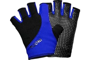 Tuoni Sports Gloves for Kids - Fingerless Cycling Gloves/Kids Grip Gloves for Sports - Hockey, Rugby, Netball, Running, American Football - Gloves for Autistic Children - Choose Colour & Size