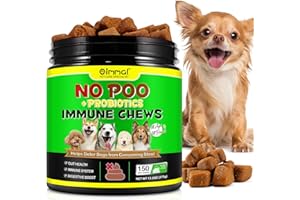 HRAMEX No Poo Chews for Dogs(Peking Duck Flavor 150 Count),Coprophagia Stool Eating Deterrent,Stop Eating Poop for Dogs with Probiotics & Enzymes,Stop Eating Poop,Gut Health & Immune Support