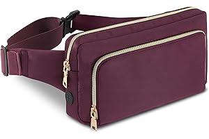 SUN AWESOME Riñonera riñonera riñonera deporte bolsa exterior viajes senderismo mujer, morado, talla única, Elegante