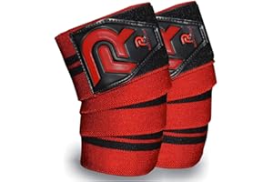 R2F RIGHT TO FIGHT R2F Knee Wraps, Knee Support Weight Lifting, Heavy Duty Knee Straps Pair, Gym, Powerlifting, Crossfit, Squatting, Provides Joint Stability, 78’’ Elasticated, Women & Men, Pair