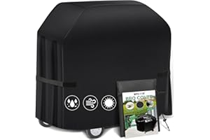 SPGOOD Grillabdeckung Wetterfest 420D Oxford-Stoff Grill Abdeckhaube Gasgrill Wasserdicht Staubdicht Schutzhülle Haube Abdeckplane Reißfest BBQ Cover, Universelle 147 x 61 x 122cm