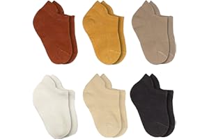 bistyle Baumwolle 6 Paar Baby Socken für Neugeborene Säugling 0-6 Monate bis 3 Jahre | Stopper Socken Nahtlos Socken | Jungen Mädchen Kindersocken