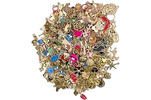 TERRARIDE 350 Pièces Breloque Acier Inoxydable, Breloque Mixte Charms Bracelet et Collier, Mixtes Pendentifs DIY Collier Bracelet pour la Fabrication de Bijoux Vrac pour Création Bracelet