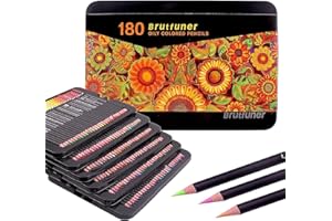 LACONILE 180 kolorowych kredek, zestaw z metalowym pudełkiem do przechowywania, kredki olejne, idealne do kolorowanek, dla dorosłych, studentów lub dzieci, przybory szkolne