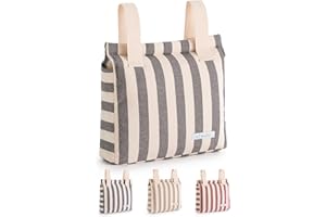 mi bollito – Borsa per passeggino | Nuova collezione | Borsa per passeggino universale con chiusura a scatto | leggera, pratica e con grande capacità | Design a righe.