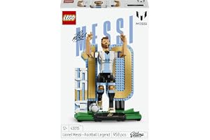 LEGO Editions Lionel Messi – fotbollslegend 43015 | Leksak för barn från 12 år, byggset och samlarobjekt, rumsdekoration, fotbollsprydnad, fanprodukt, present, 958 delar