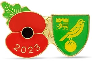 THE ROYAL BRITISH LEGION Royal British Legion Norwich City Poppy Football Pin 2023