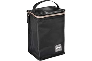 BÉABA - Borsa Termica Portapasto per Neonati, Contenitore Molto Capiente, Tasca per Biberon, Borsa per Trasportare Pasti Completi, Pieghevole, Materiale Morbido e Impermeabile