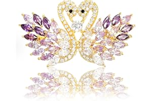 XSQD Blume Band Brosche, Vintage elegante einzigartige Kristall Brosche, Mode Strass Brosche, Pin Abzeichen, Zubehör Schmuck Geschenke, Strass Kno