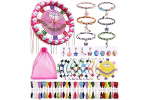 Ophy Kit per Braccialetti Ragazza, Crea Braccialetti Bambina con 48 Fasci di Fili 6 Carte, Kit Braccialetti fai da te Bambina per Ragazze Regali di Compleanno di Natale per Ragazze dai 7 ai 12 2