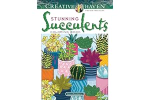 Creative Haven Stunning Succulents Coloring Book