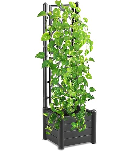 Fioriera Con Grigliato 90 Balcone Vaso Spalliera In Legno Rettangolare Portavaso 88652093