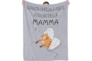 Merclix Festa Della Mamma Idee Regalo Flanella Coperta 130x150cm Regalo Mamma Compleanno Regali Natale Donna Divertente