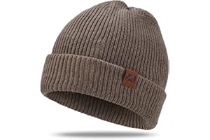 sportvibe Knit Cuffed Beanie for Men and Women, Stretchy Soft Warm Daily Cuffed Unisex Winter Fisherman Hats, Gifts for Women/Men/Him/Dad, Light