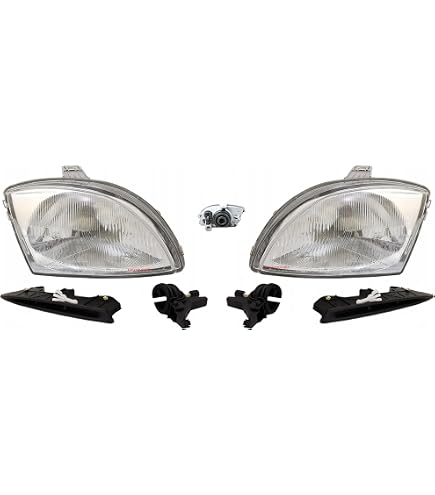Johns Set Lampadine Alogene H4 Per Fiat Seicento 187 – Anni 98-10, Destra E Sinistra, Ricambio Fari - 2