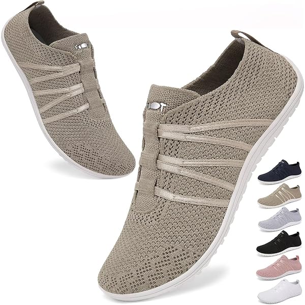 Chaussures De Sport Sans Lacets Femme - Baskets Orthopediques Légères Mesh Respirant, Confort Marche Running Quotidien