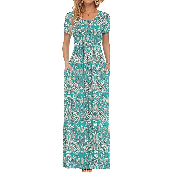 jersey jurk, wikkellook, V-hals, lange mouwen | Maxi-jurken | Jurken