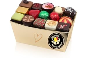 ‎EPRALINCHEN ePralinchen handverarbeitete belgische Luxus-Pralinen | Christmas Edition 500g | weihnachtliche Pralinenmischung mit Spekulatius, Orange, Nougat uvm. | ohne Alkohol | Schokolade made in Belgium
