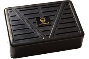 Germanus - Umidificatore premium Humidor a forma di parallelepipedo, colore nero, incluso Supporto magnetico e istruzioni (lingua italiana non garantita)