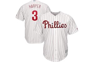 Outerstuff Bryce Harper Philadelphia Phillies White Youth 8-20 Cool Base Home Jersey