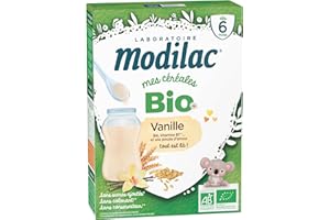 Laboratoire Modilac - Céréales Bio Vanille Sans Sucres Ajoutés*** - Dès 6 mois - 250g - Lot de 7