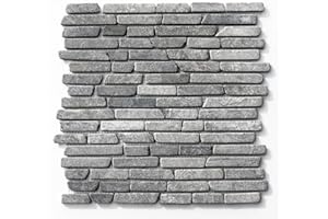 1 qm ST-1-438 Marmor Naturstein Stäbchen Mosaikfliesen Hellgrau Bad Fliesen Lager Verkauf Stein-Mosaik Herne NRW