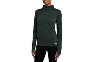 TCA Cloud Fleece 1/4 Zip Maglia Termica Sportivi da Donna a Manica Lunga da Corsa