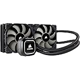 Corsair Hydro H100 x 240 mm Radiator Dual 120 mm PWM Fans Liquid CPU Cooler - Black