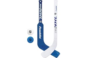 Franklin Sports Mini Hockey Goalie Stick, Player Stick & Ball Set (Colors may vary)