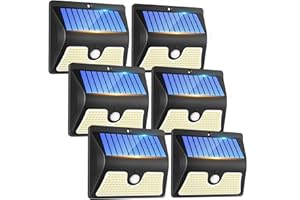 LBSTP Security Lights Outdoor Motion Sensor - 150 LED Solar Powered Security Light Outside Garden Fence Waterproof Wall Lighting 3 Modes Solar Pir Lights Front Door Yard Garage