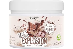 ‎TNT TRUE NUTRITION TECHNOLOGY TNT Geschmackspulver "Flavour Explosion" (Chocolate-Chunk / 250g) • Unter 10 kcal pro Portion • Kalorien sparen • Ideal für Joghurt, Quark, Protein-Shakes, etc.