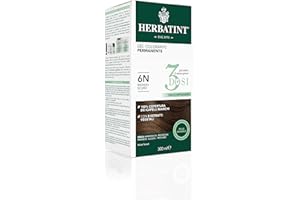 Herbatint Gel Colorant Permanent 3Doses, 300 ml - 6 N Blond Foncé, Sans Ammoniaque, pour peaux sensibles, 100% Couverture Cheveux Blancs avec 8 Extraits Naturels Bio