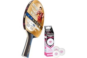 ‎BUTTERFLY Butterfly® Timo Boll Gold Tischtennisschläger | Tischtennis Racket Bat TT Profi Wettkampfschläger für geüpte Spieler | hohe Qualität | ITTF zertifizierter Pan Asia Belag | konkave Griffform