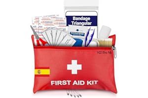 R33 STAR-LIFE Botiquín de primeros auxilios, botiquin de 50 piezas de artículos diferentes botiquín homologado para Coche hogar Camping Caza Viajes Aire Libre senderismo acampar muy completo. (1)