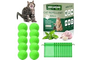 FURPAW Cat Repellent Outdoor, Dog Repellent, Natural Peppermint Oil Deterrent Outdoor and Indoor, Protect Your Yard and Furniture, 10 Count (Pack of 1)