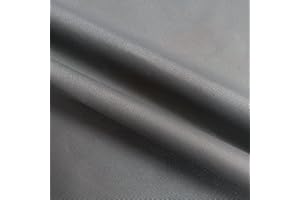DONGAWIN Tissu imperméable et robuste pour la couture de coussins d'extérieur, toile 600 deniers, tissu en toile résistante aux déchirures pour extérieur, 200 x 150 cm, gris foncé